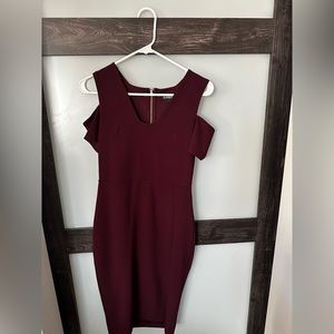 Express burgundy dress size 2